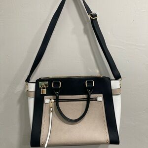 Elegant Black and Tan Aldo Women's Handbag